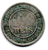 1887 - 100 Réis - Moeda Brasil Império - Foto 2