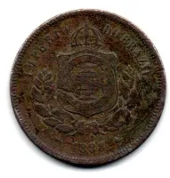 1888 - 100 Réis - Moeda Brasil Império