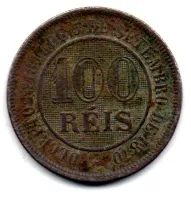 1888 - 100 Réis - Moeda Brasil Império - Foto 2
