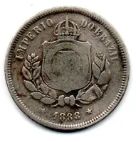 1888 - 100 Réis - Moeda Brasil Império