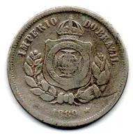 1889 - 100 Réis - Moeda Brasil Império