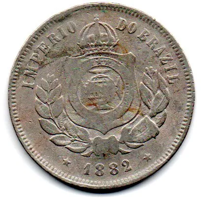 1882 - 200 Réis - Moeda Brasil Império