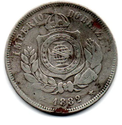 1882 - 200 Réis - Moeda Brasil Império