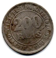 1882 - 200 Réis - Moeda Brasil Império - Foto 2