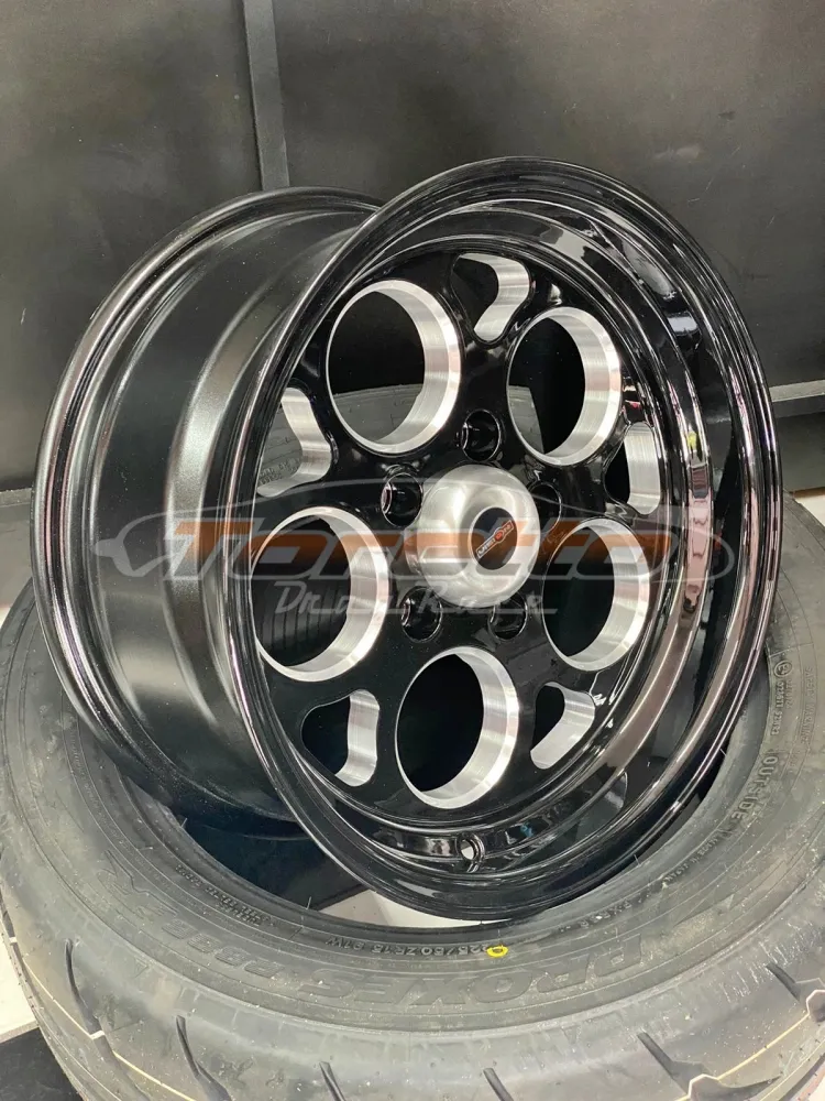 Rodas SPORT MAG BLACK Aro 15 Tala 7 5X114  - VISION WHEEL(PAR) (FRETE A COBRAR NO DESTINO)