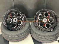 Rodas SPORT MAG BLACK Aro 15 Tala 7 5X114  - VISION WHEEL(PAR) (FRETE A COBRAR NO DESTINO) - Foto 4