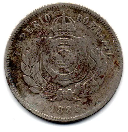 1888 - 200 Réis - Moeda Brasil Império