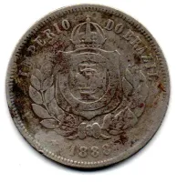 1888 - 200 Réis - Moeda Brasil Império