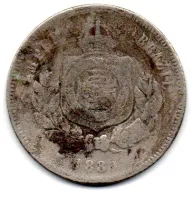 1889 - 200 Réis - Moeda Brasil Império