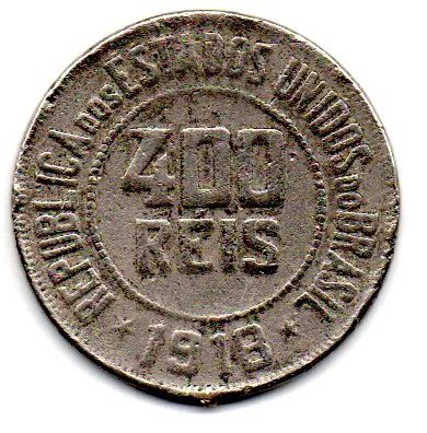 1918 - 40 Réis - Moeda Brasil