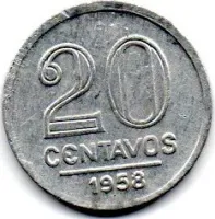 1958 - 20 Centavos - Moeda Brasil
