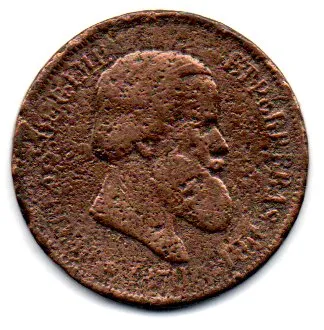 1870 - 20 Réis - Moeda Brasil Império - UTG
