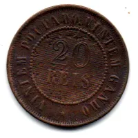 1908 - 20 Réis - Moeda Brasil - Foto 2