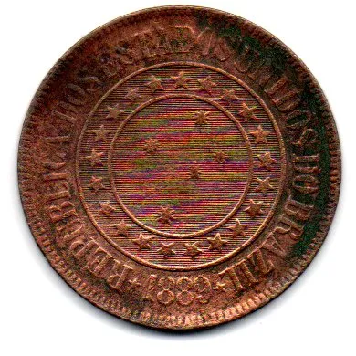 1889 - 40 Réis - Moeda Brasil