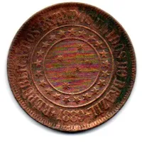 1889 - 40 Réis - Moeda Brasil