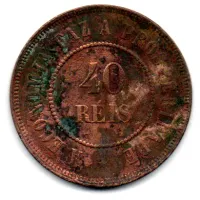 1889 - 40 Réis - Moeda Brasil - Foto 2