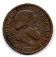 1870 - 20 Réis - Moeda Brasil Império