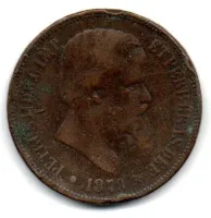 1879 - 40 Réis - Moeda Brasil Império
