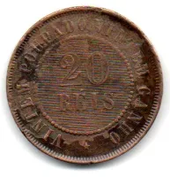 1908 - 20 Réis - Moeda Brasil - Foto 2