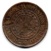 1897 - 40 Réis - Moeda Brasil