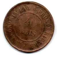 1897 - 40 Réis - Moeda Brasil - Foto 2