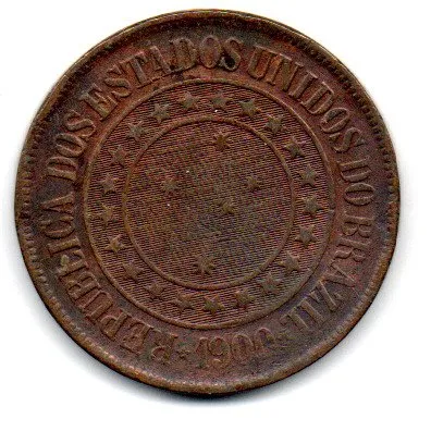 1900 - 40 Réis - Moeda Brasil