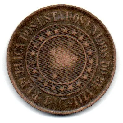 1907 - 40 Réis - Moeda Brasil