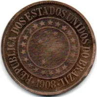 1908 - 40 Réis - Moeda Brasil