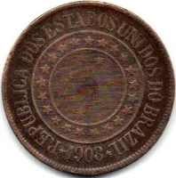 1908 - 40 Réis - Moeda Brasil