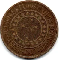 1910 - 40 Réis - Moeda Brasil