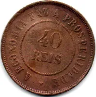 1911 - 40 Réis - Moeda Brasil - Foto 2