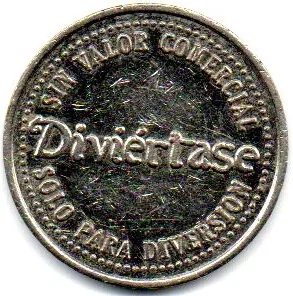 Ficha Estrangeira - Diviértase - Sin Valor Comercial - Solo para Diversion