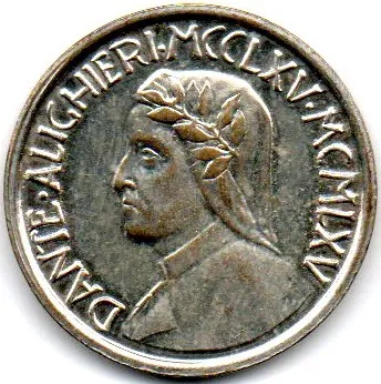 Medalha Dante Alichieri - MCCLXV - MCMIXV