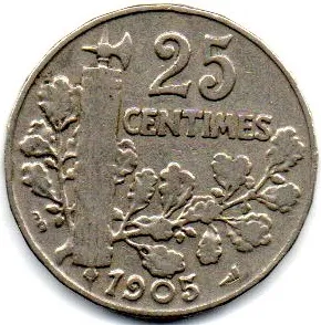 França - 1905 - 25 Centimes