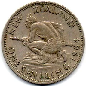 Nova Zelândia - 1964 - 1 Shilling