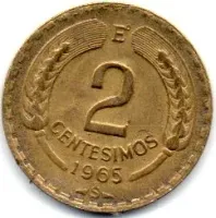 Chile - 1965 - 2 Centesimos