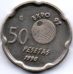 Espanha - 1990 - 50 Pesetas - Comemorativa - Expo 92