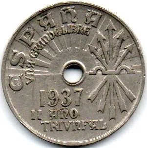 Espanha - 1937 - 25 Céntimos