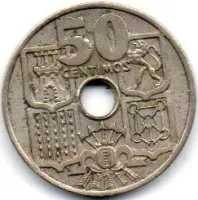 Espanha - 1949 - 50 Céntimos - Foto 2