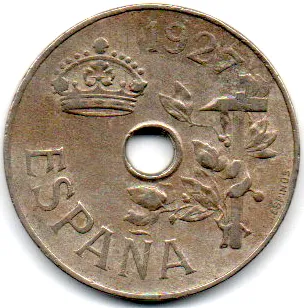 Espanha - 1927 - 25 Céntimos