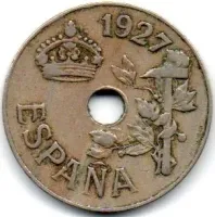 Espanha - 1927 - 25 Céntimos
