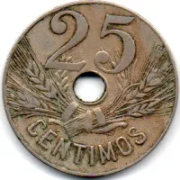 Espanha - 1927 - 25 Céntimos - Foto 2