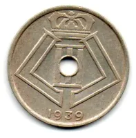 Bélgica - 1939 - Belgique - Belgie - 25 Centimes