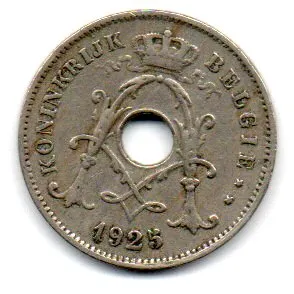Bélgica - 1925 - Belgie - 10 Centimes