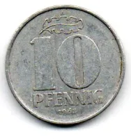 Alemanha - República Democrática (DDR) - 1963A - 10 Pfennig