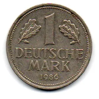 Alemanha - 1986G - 1 Mark