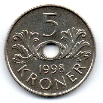Noruega - 1998 - 5 Kroner