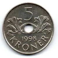 Noruega - 1998 - 5 Kroner