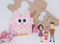 G1.303  Gabarito de Moldes em MDF Coruja Embalagem - Foto 2