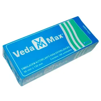 Envelope Autosselante VEDAMAX para Esterilização 5cm x 13cm - 100 Unidades
